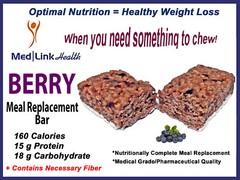 BERRY BAR Weight Loss Meal Replacement | 1 Case | SIMILAR TO Optifast® 800