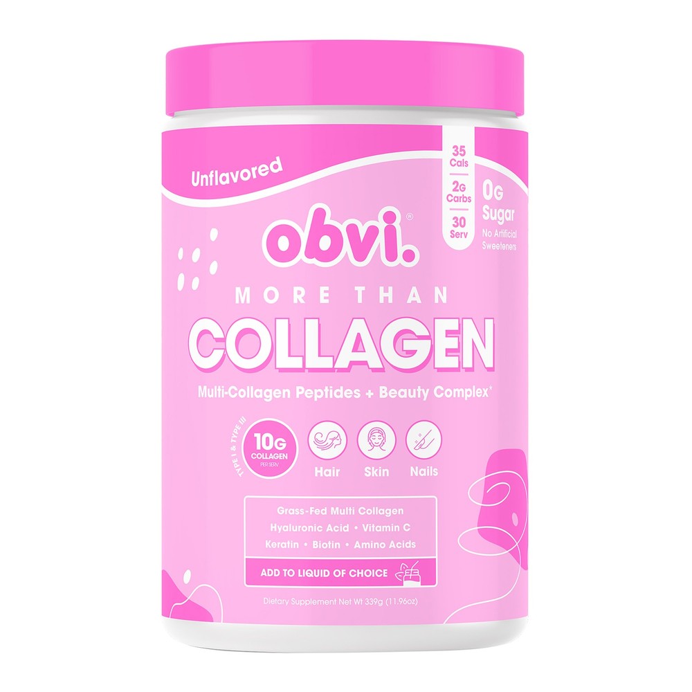 2 Pack More Than Collagen – Unflavored by by Obvi for Unisex – 11.96 oz