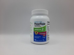 Bausch & Lomb PreserVision Areds 2 Chewables Tablet Mixed Berry 60ct Exp 10/2026