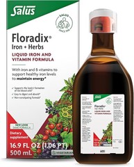 Floradix Iron & Herbs – Liquid Herbal Iron Supplement (16.9 fl oz / 500 ml)