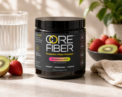 Core Fiber Prebiotic Fiber Powder Strawberry Kiwi 30 Servings Digest Energize Th