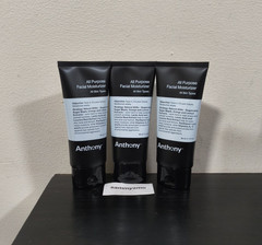 Anthony All Purpose Facial Moisturizer, all skin types, 3 Fl Oz x3