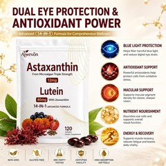 14-in-1 Astaxanthin 24mg & Lutein 40mg with Zeaxanthin Supplements