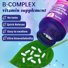Vitamin B-1 Thiamine 500 mg, 60 Day Supply Dietary Supplement, Easy-to-Swallow