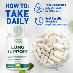 1-5 Bottel Healthy Flow Lung Support Formula – 60 Capsules/bottel