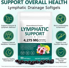 Lymphatic Drainage Supplements, Herbal 4275mg Lymph System Support Supplement fo